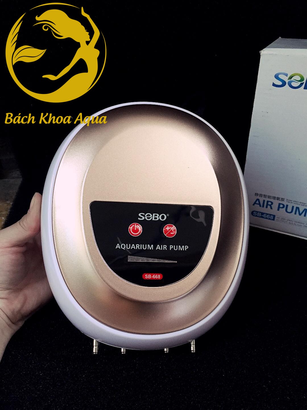 Máy sủi khí Oxi 4 vòi SOBO SB-668, SB-688